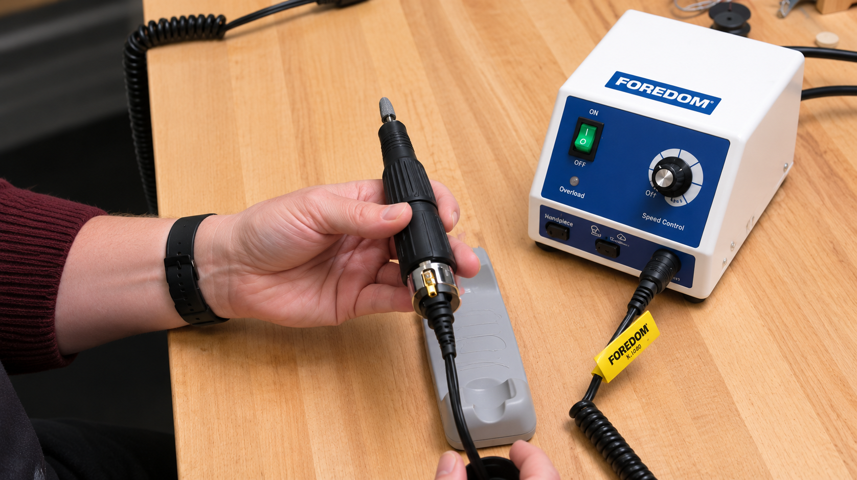 Foredom K.1070 và K.1080 – Hai Dòng Micromotor Chuyên Dụng Cho Gia Công Chính Xác