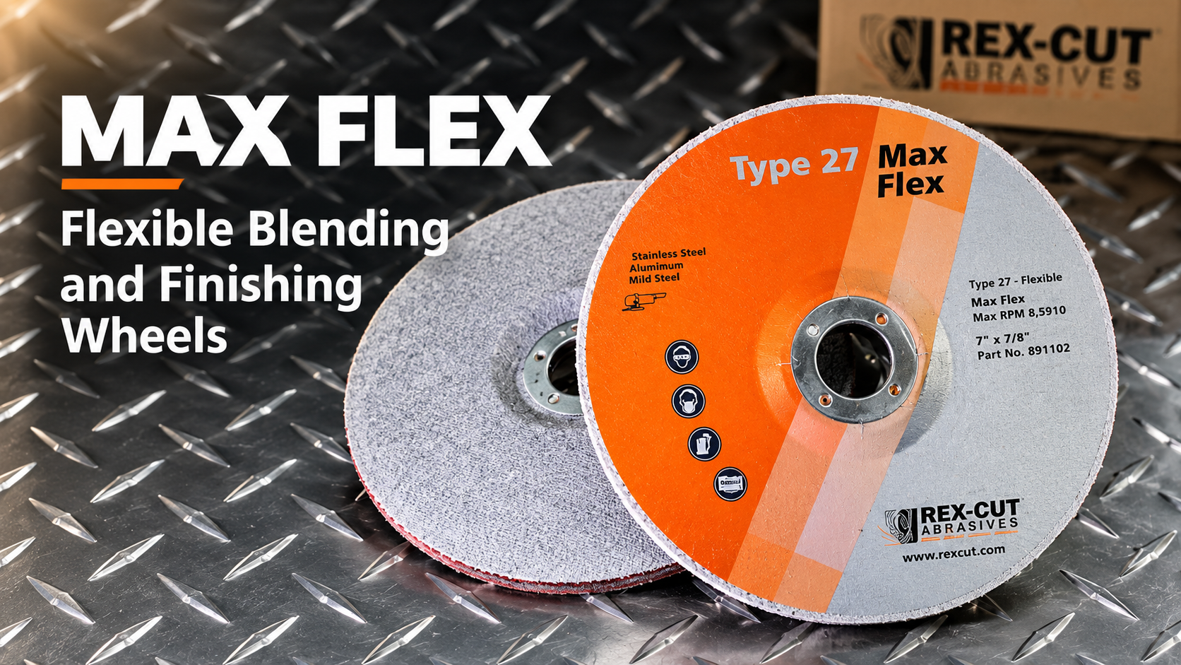 Rex-Cut Max Flex – Mài Và Hoàn Thiện Bề Mặt Kim Loại Trong Một Bước