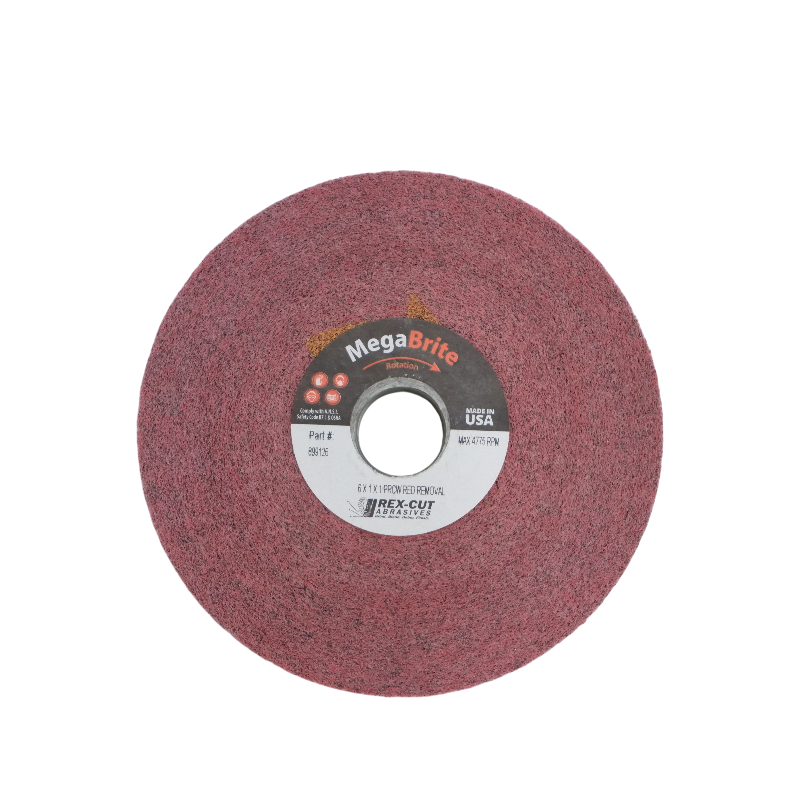 Bánh mài sợi nén Convolute Wheels Red 6" × 1" × 1"