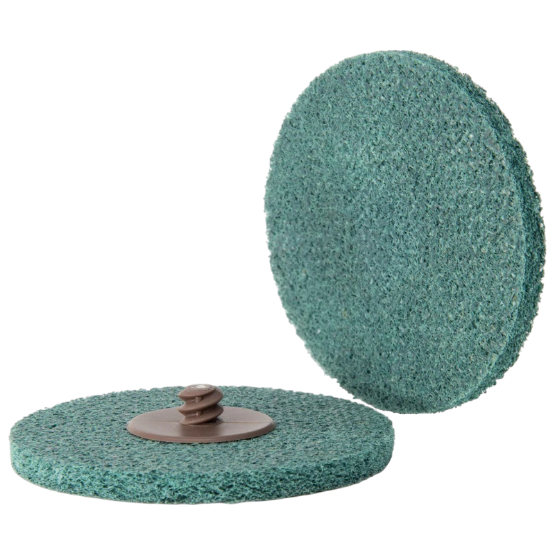 Đĩa đánh bóng Rex-Cut MegaBrite PRISM Green 3" x 1/2" Button Mount